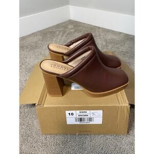 New Journey Collection Izara Brown Slide on Platform Mules Size 10‎